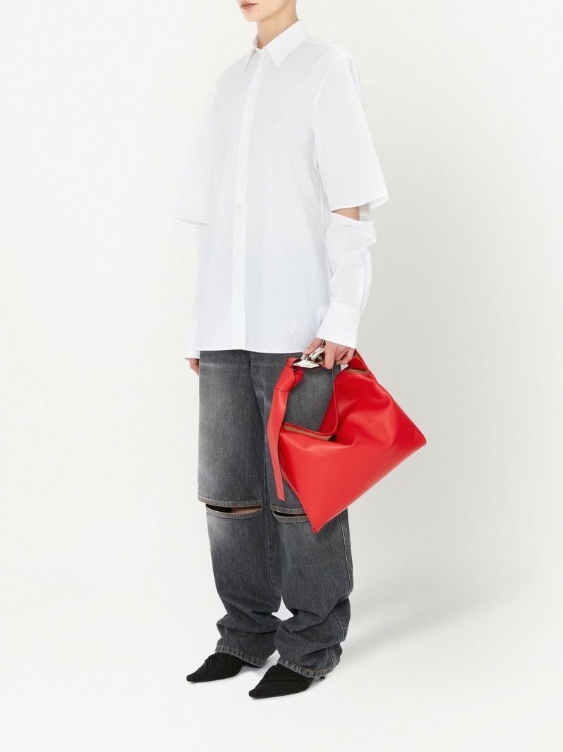 Grey Cut-out Jeans