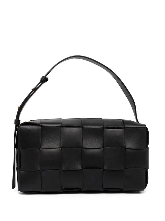 Black Cassette Small Leather Camera Bag
