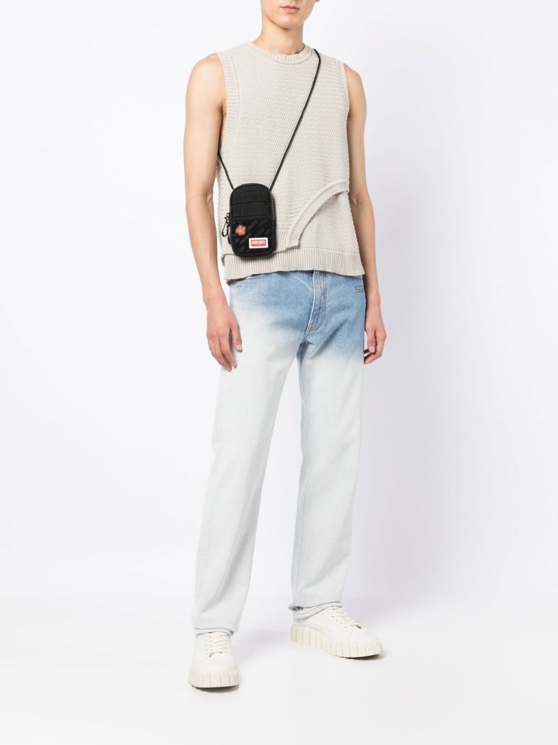 Black Jungle Phone Cross Body Bag