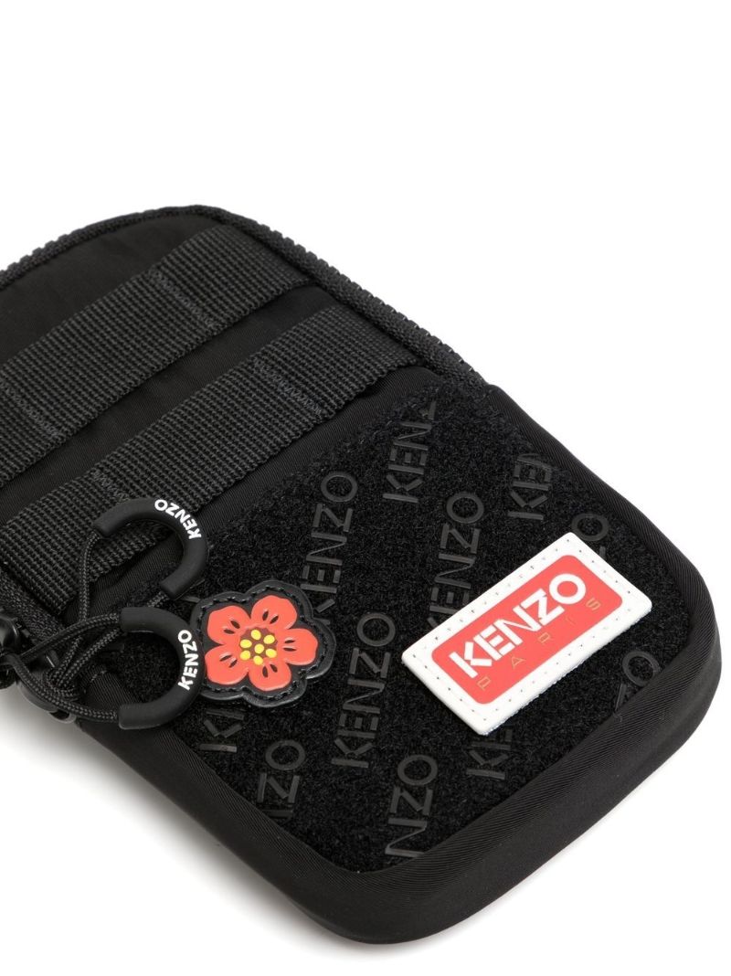 Black Jungle Phone Cross Body Bag