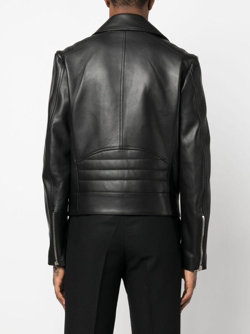 Black Leather Biker Jacket