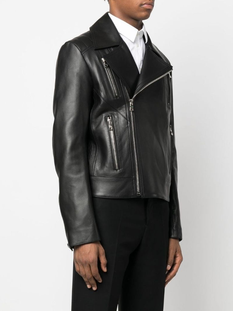 Black Leather Biker Jacket