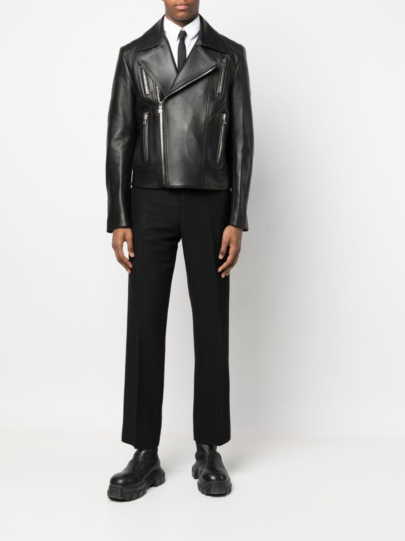 Black Leather Biker Jacket