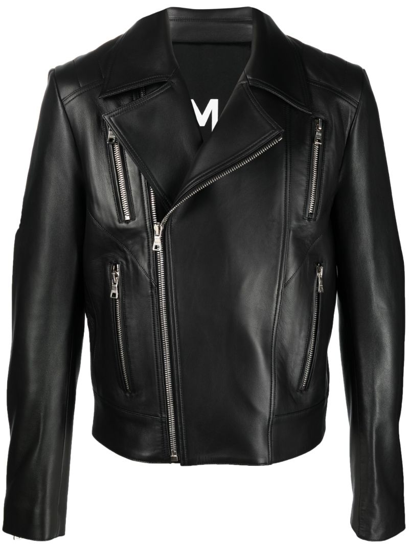 Black Leather Biker Jacket