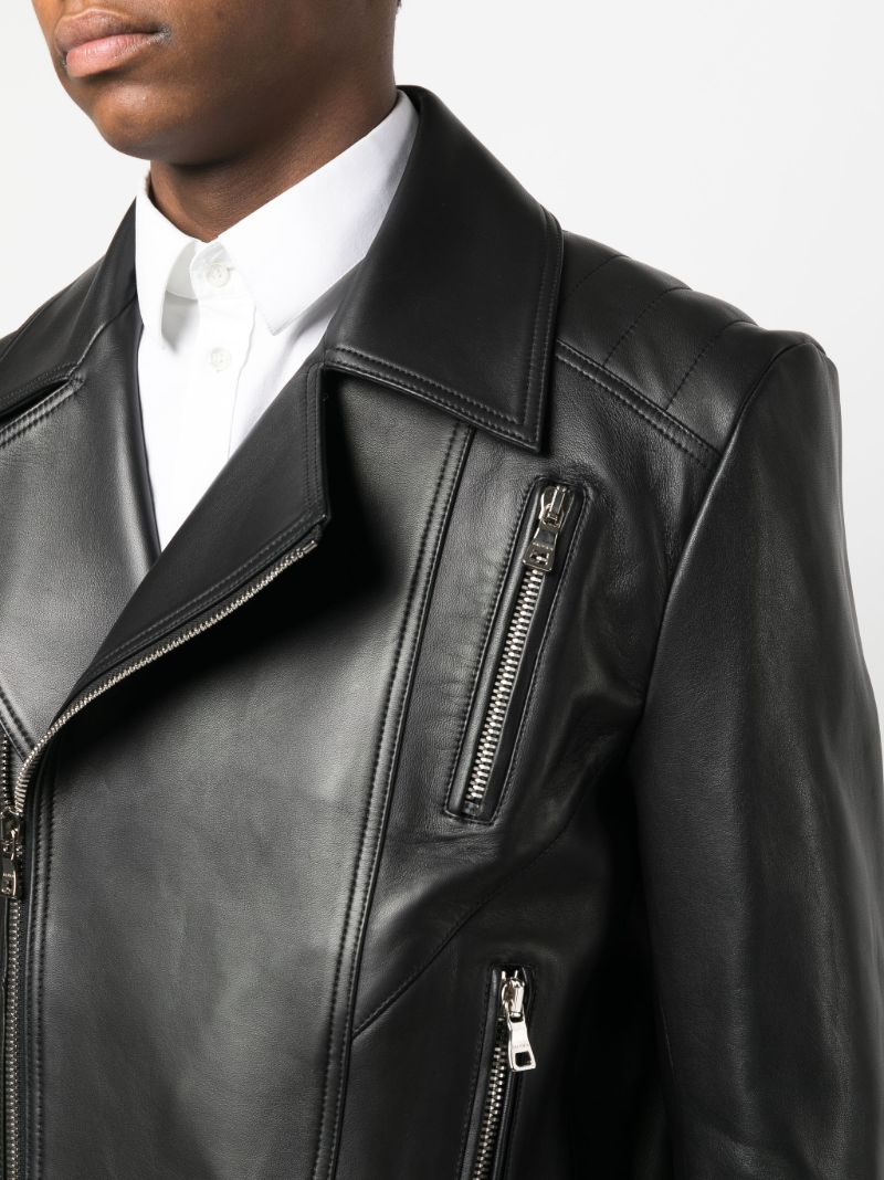 Black Leather Biker Jacket
