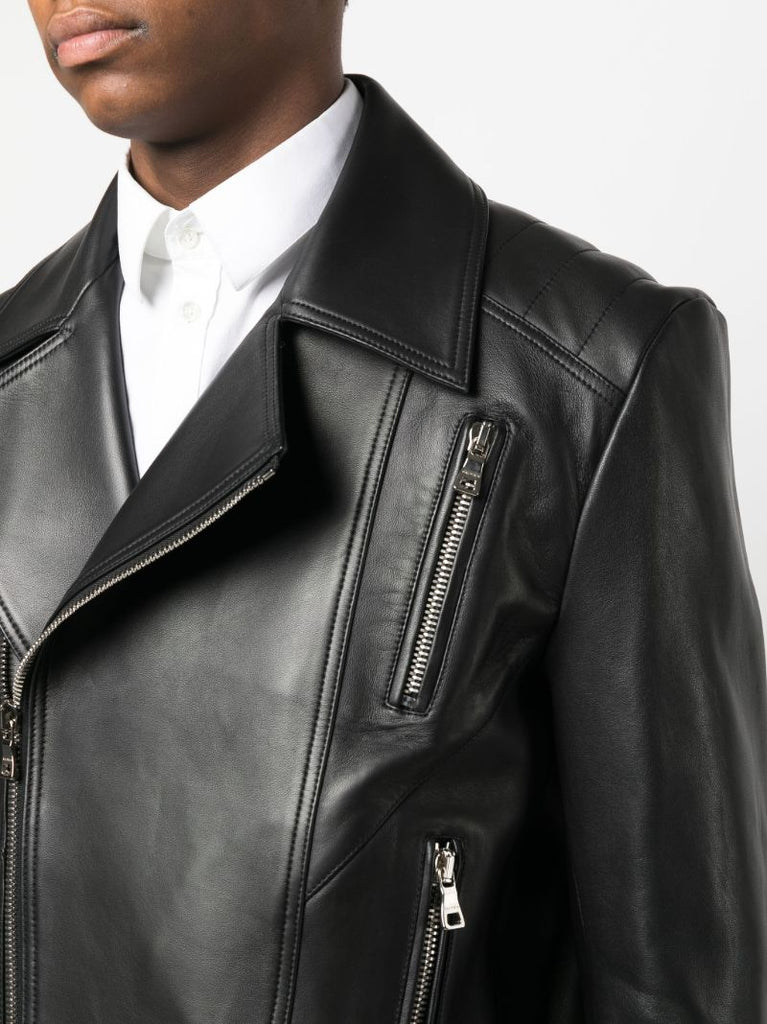 Black Leather Biker Jacket