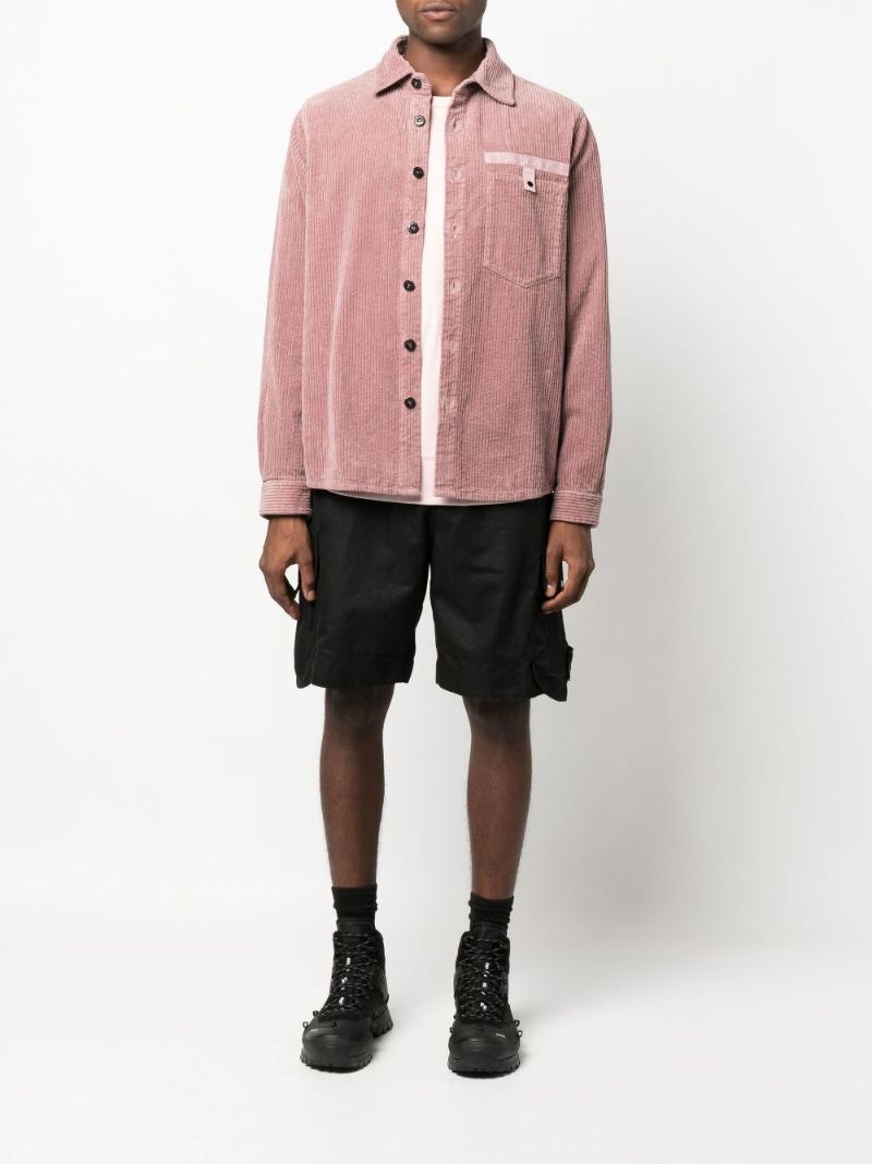 Pink Corduroy Shirt Jacket