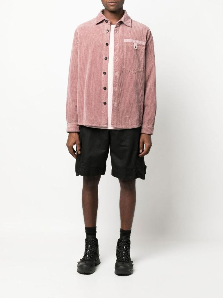 Pink Corduroy Shirt Jacket