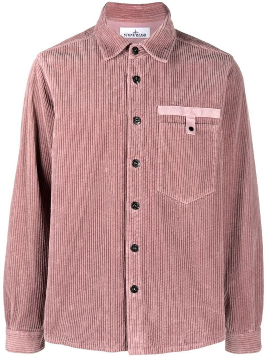 Pink Corduroy Shirt Jacket