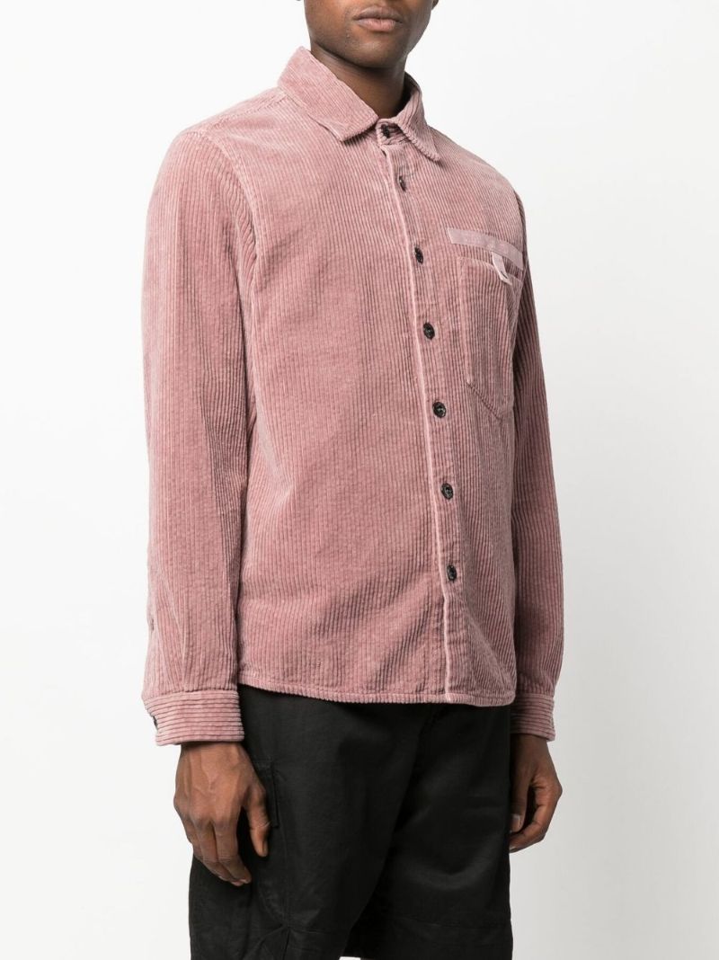 Pink Corduroy Shirt Jacket