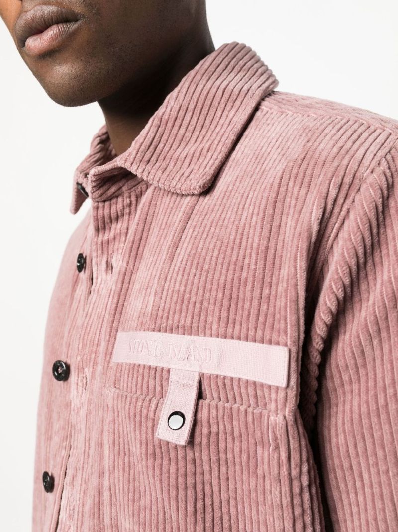 Pink Corduroy Shirt Jacket