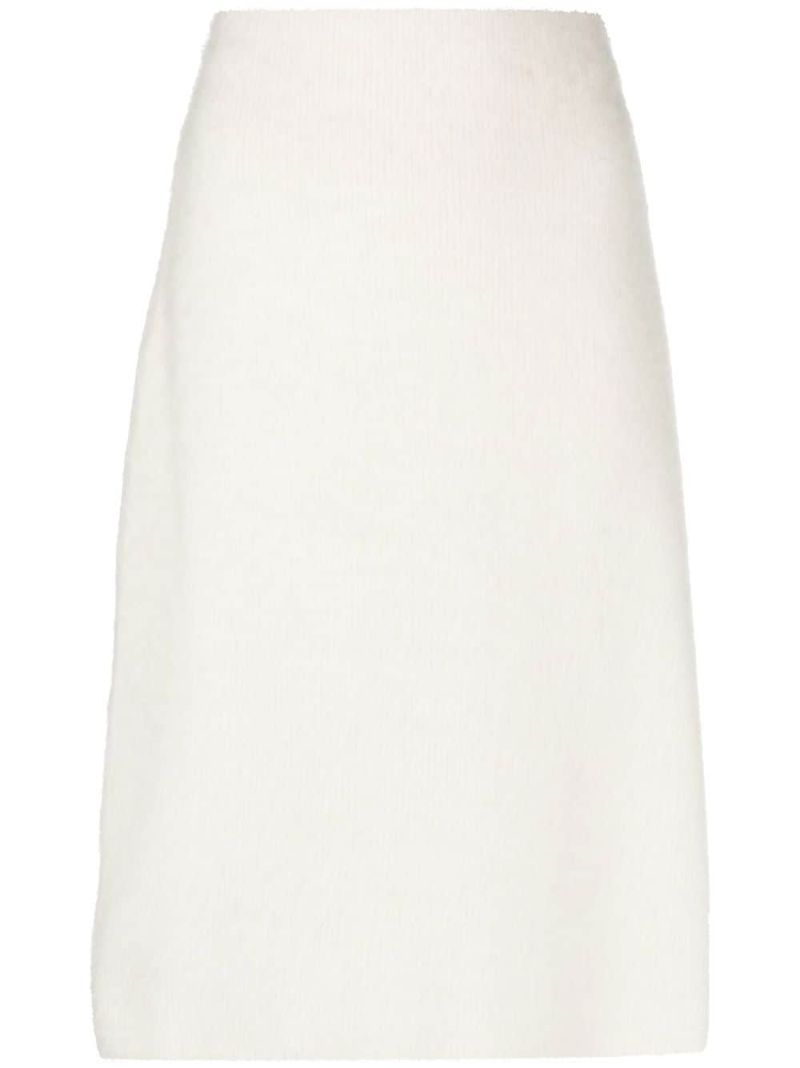 Neutral Logo Patch Midi Skirt