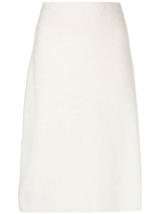 Neutral Logo Patch Midi Skirt