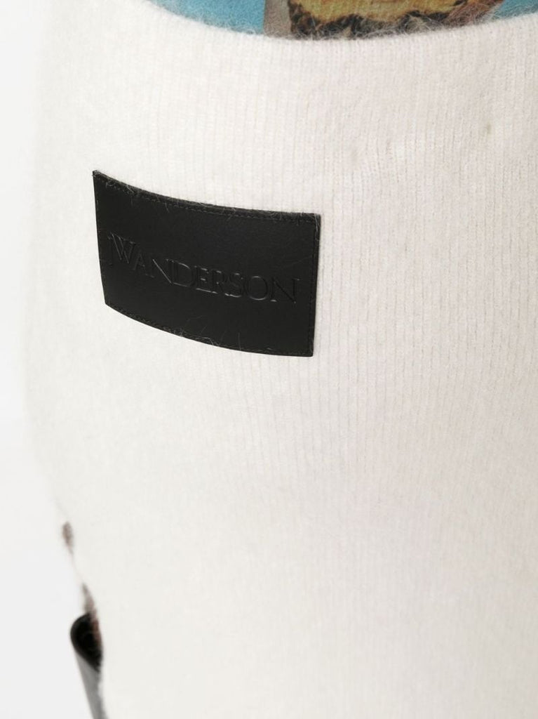Neutral Logo Patch Midi Skirt