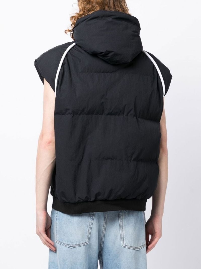 Black Carrie Padded Vest Jacket