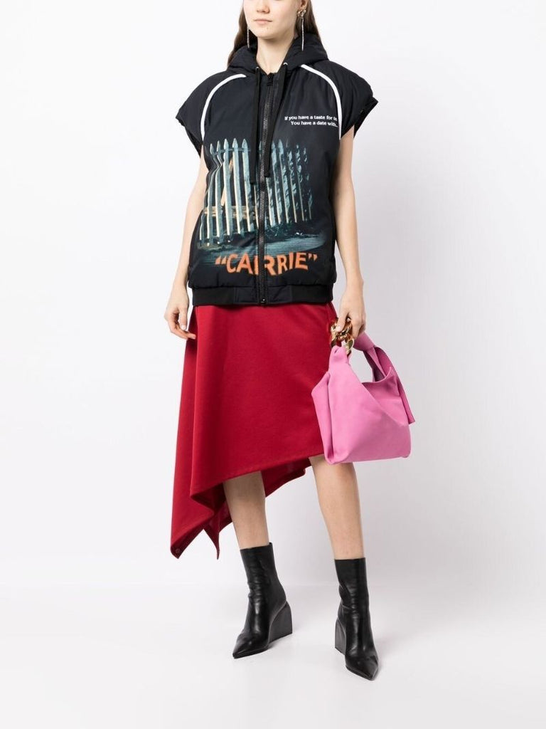 Black Carrie Padded Vest Jacket