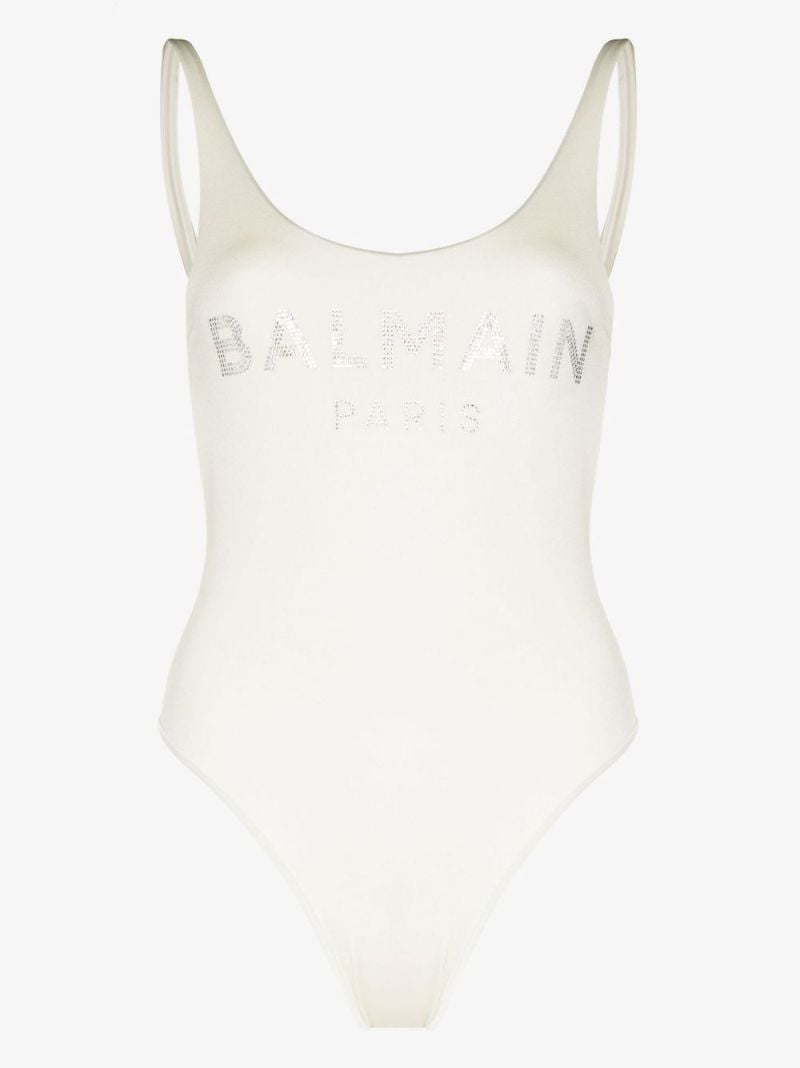 Neutral Crystal Logo Swimsuit