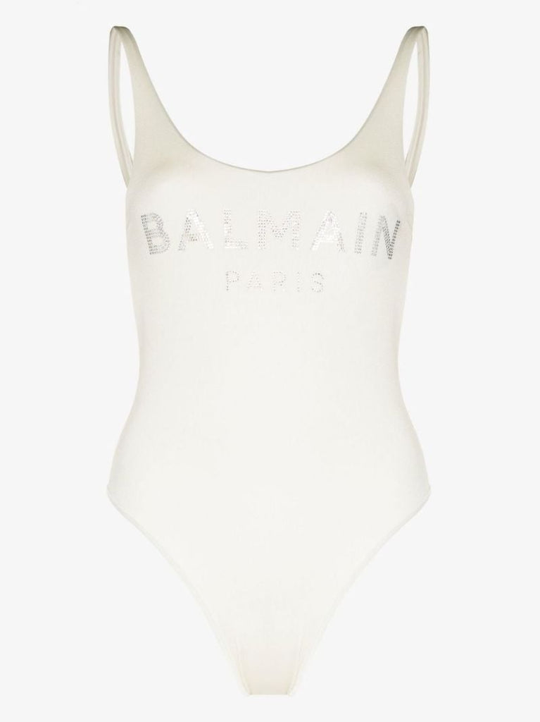Neutral Crystal Logo Swimsuit