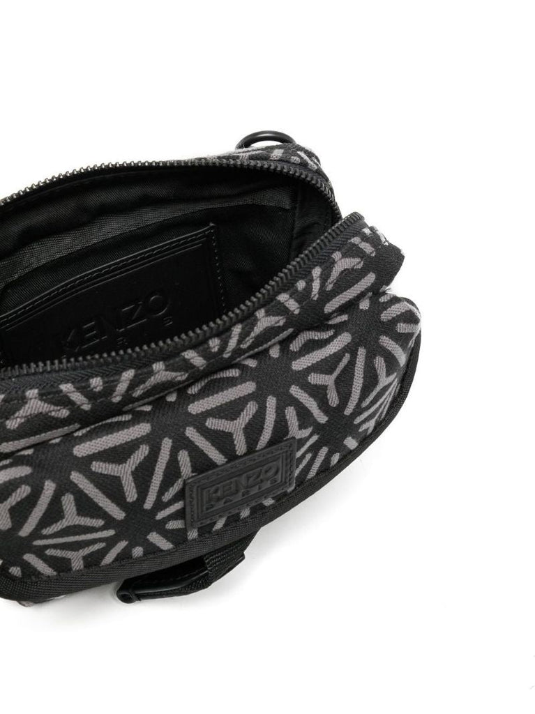 Black Courier Temari Cross Body Bag