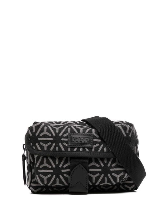 Black Courier Temari Cross Body Bag