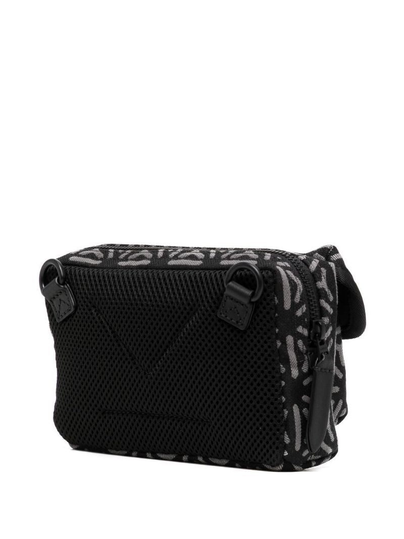 Black Courier Temari Cross Body Bag