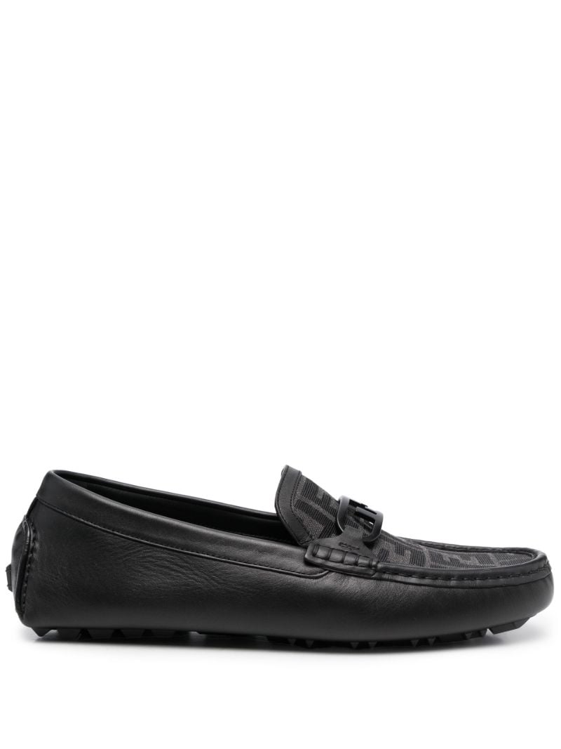 Black O'lock Leather Loafers