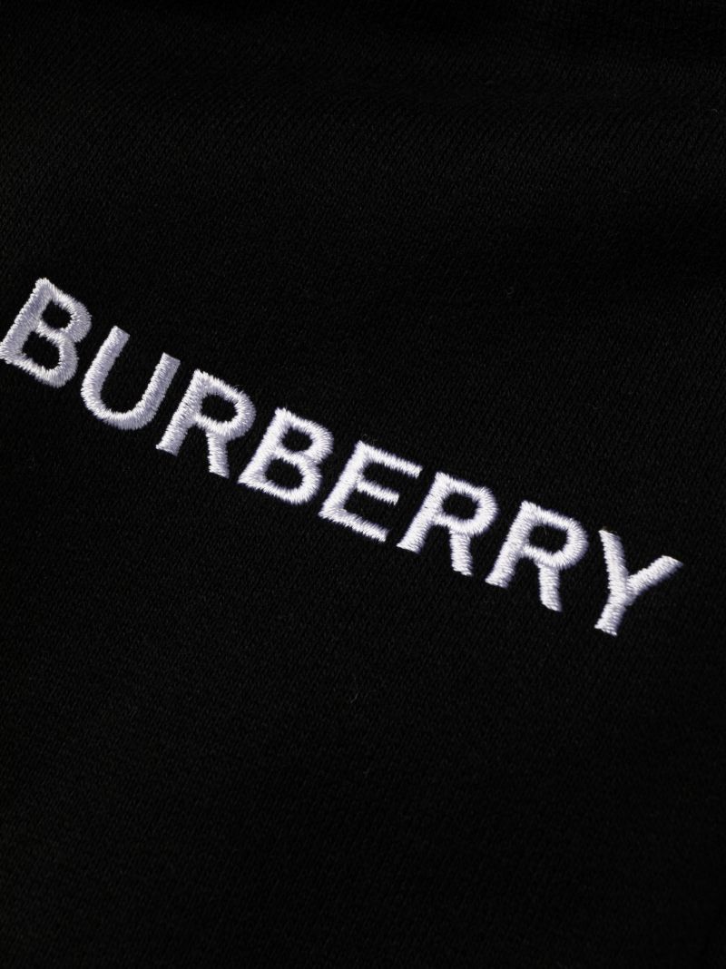 Black Logo Cotton Track Pants