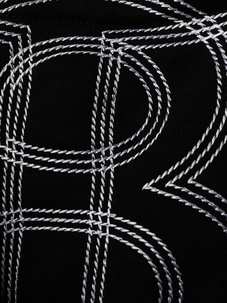 Black Logo Cotton Track Pants
