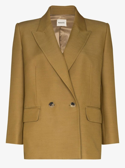Green the Mayley Double-breasted Blazer