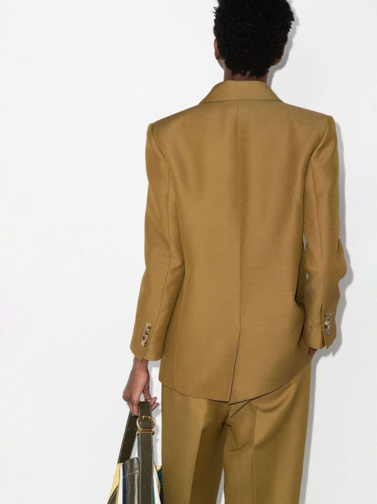 Green the Mayley Double-breasted Blazer