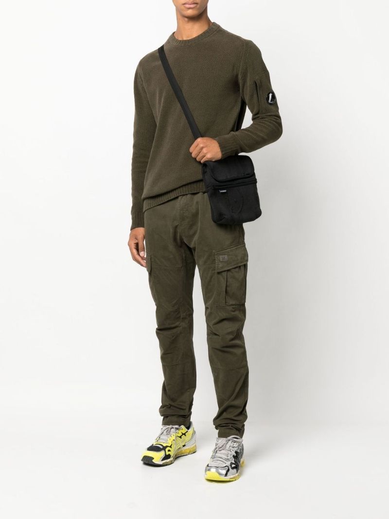 Green Crew Neck Cotton Sweater