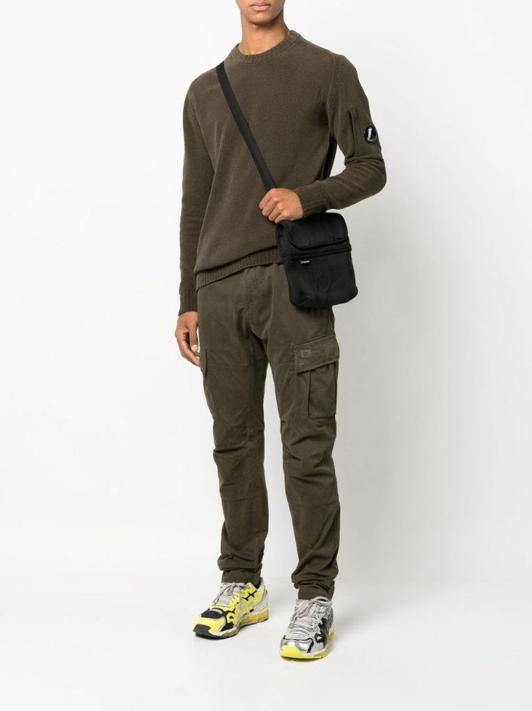 Green Crew Neck Cotton Sweater