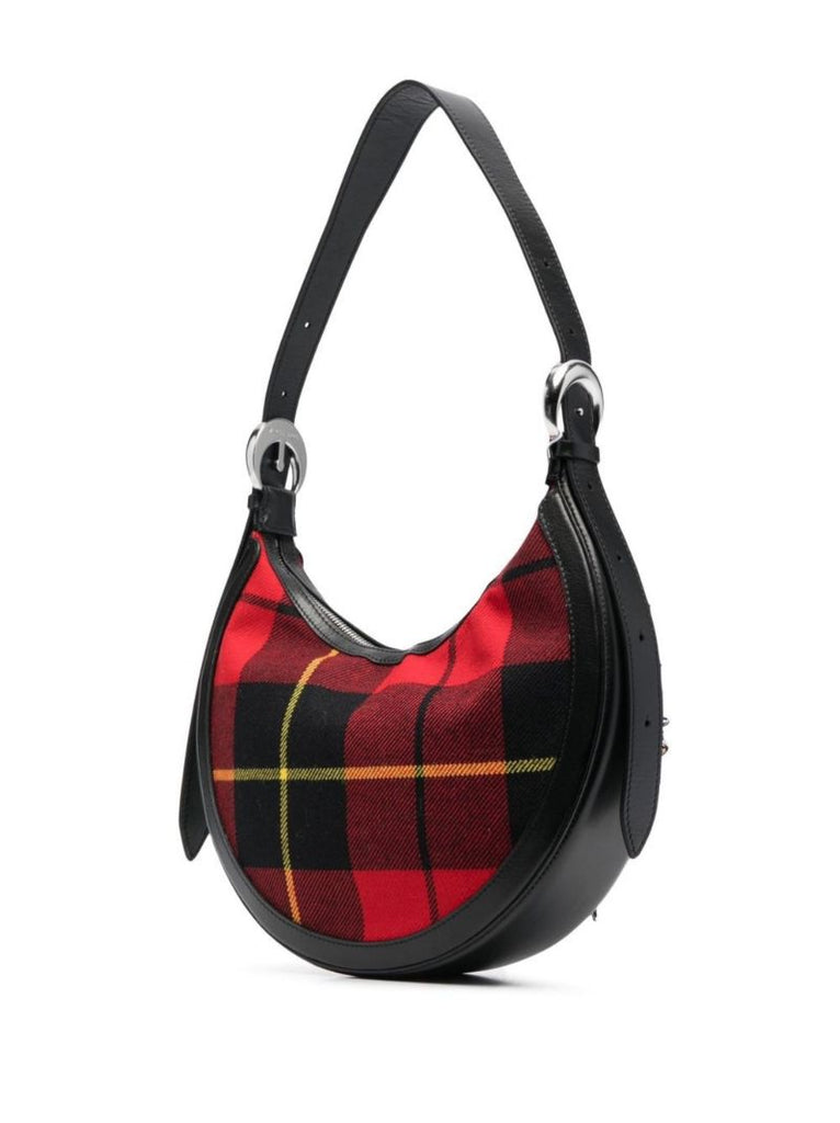 Red Eclips Tartan Shoulder Bag