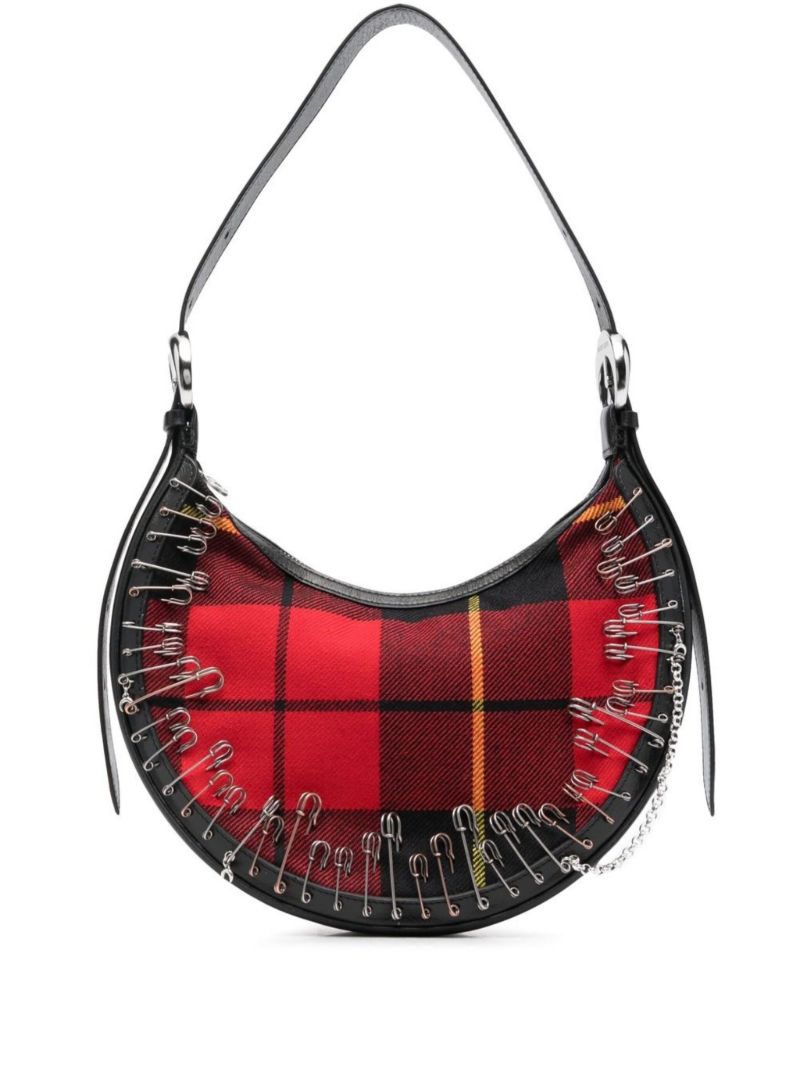 Red Eclips Tartan Shoulder Bag