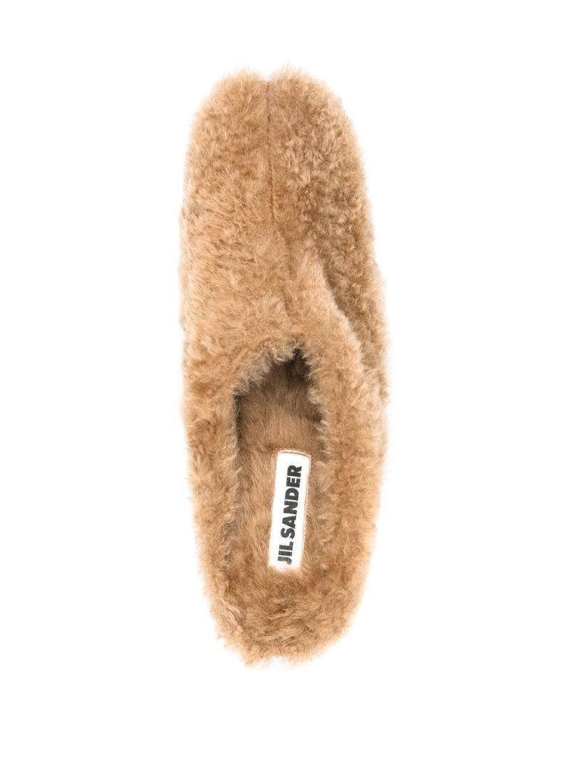 Neutral 80 Shearling Mules