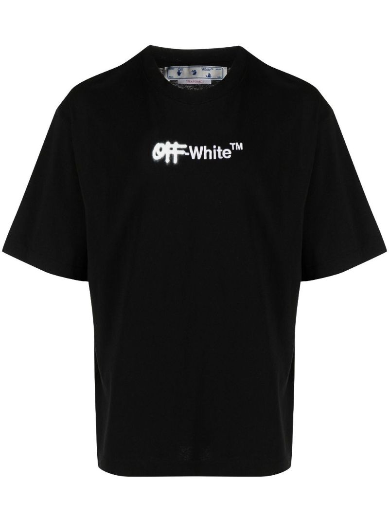 Black Spray Logo T-shirt