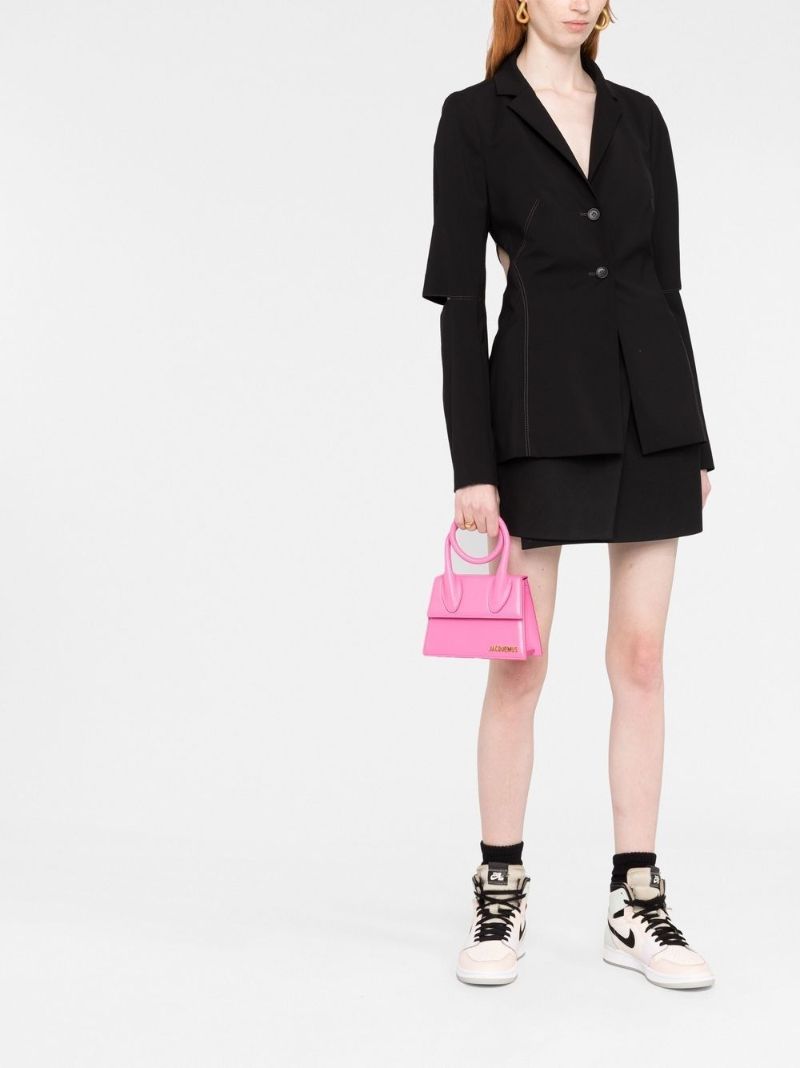 Pink Le Chiquito Noeud Leather Top Handle Bag