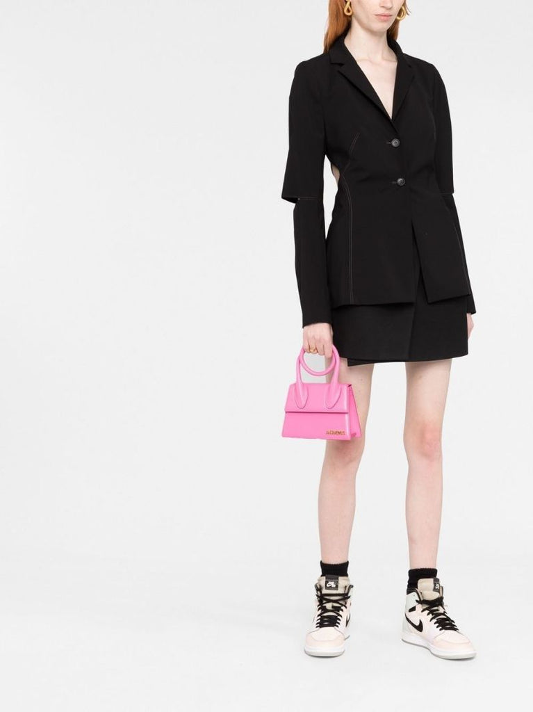 Pink Le Chiquito Noeud Leather Top Handle Bag