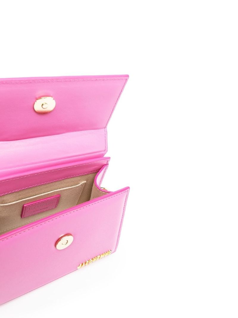 Pink Le Chiquito Noeud Leather Top Handle Bag
