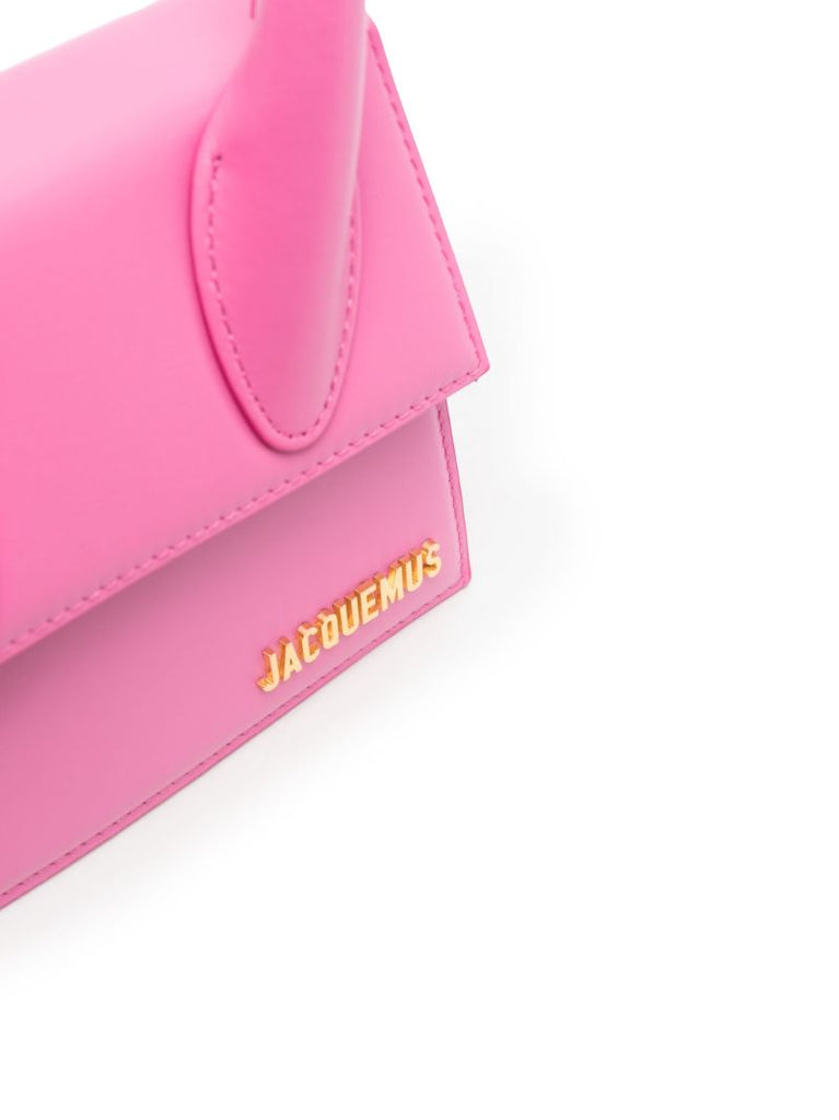 Pink Le Chiquito Moyen Leather Top Handle Bag