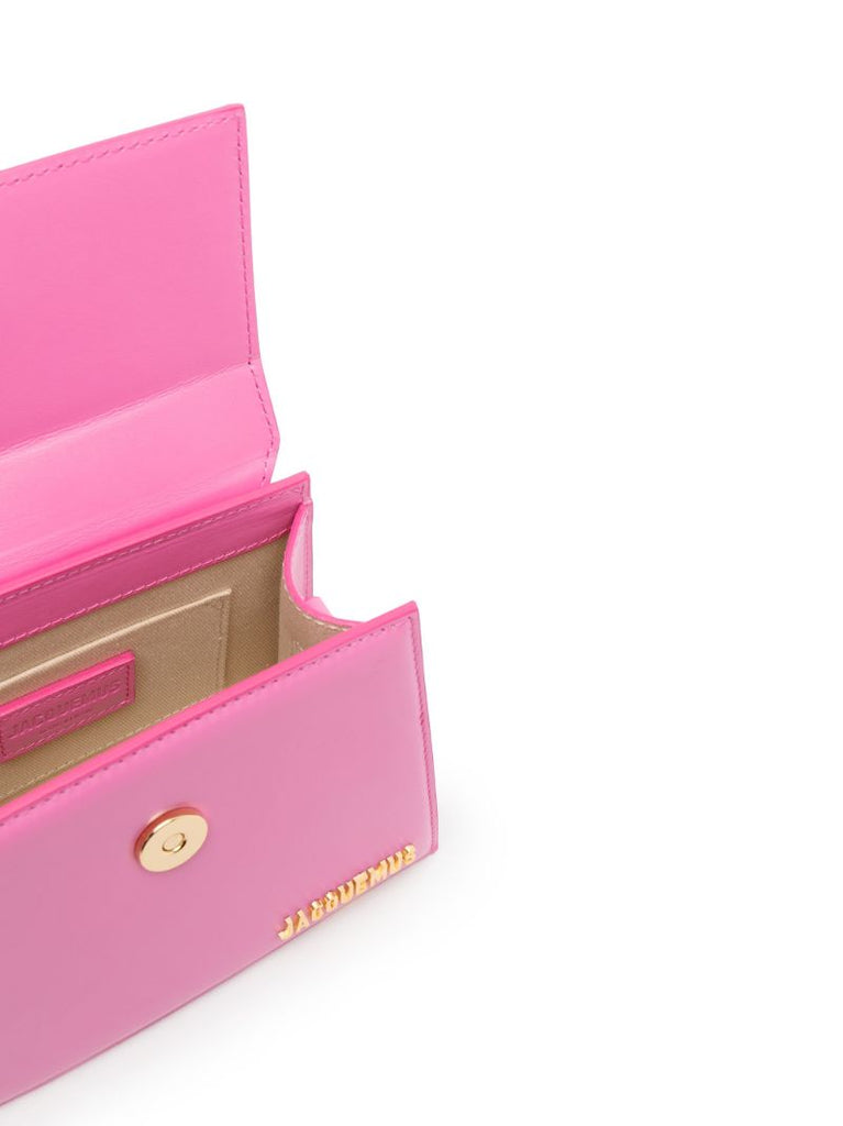 Pink Le Chiquito Moyen Leather Top Handle Bag