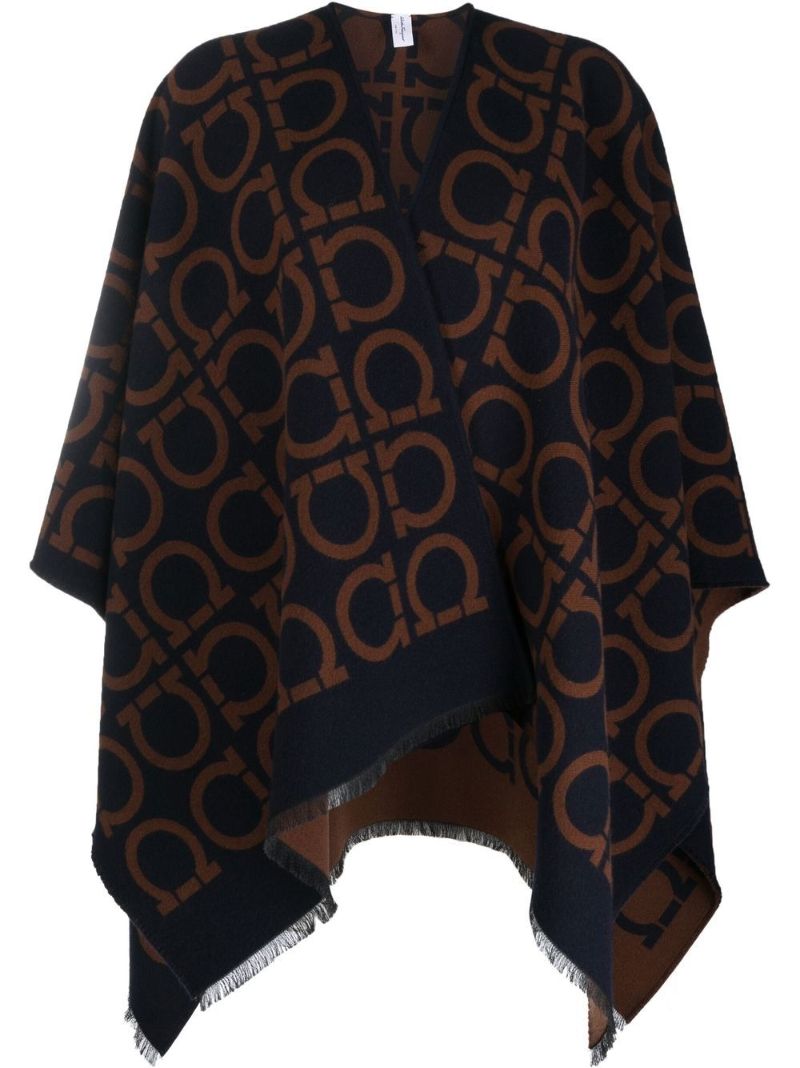 Blue Gancini Print Cape