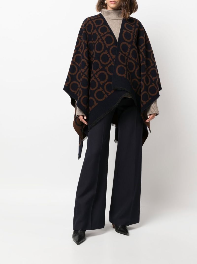 Blue Gancini Print Cape