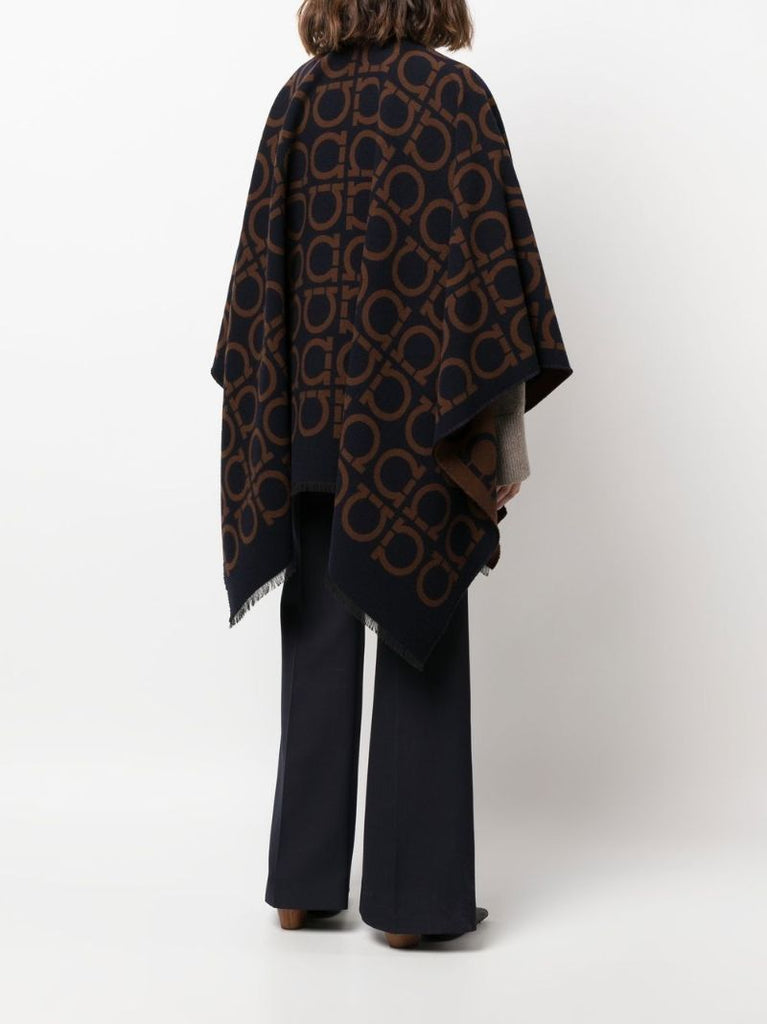 Blue Gancini Print Cape