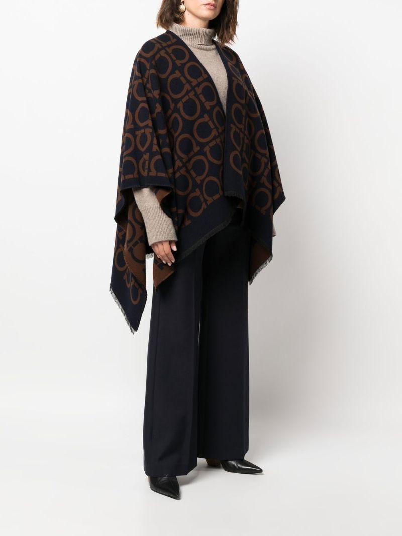 Blue Gancini Print Cape