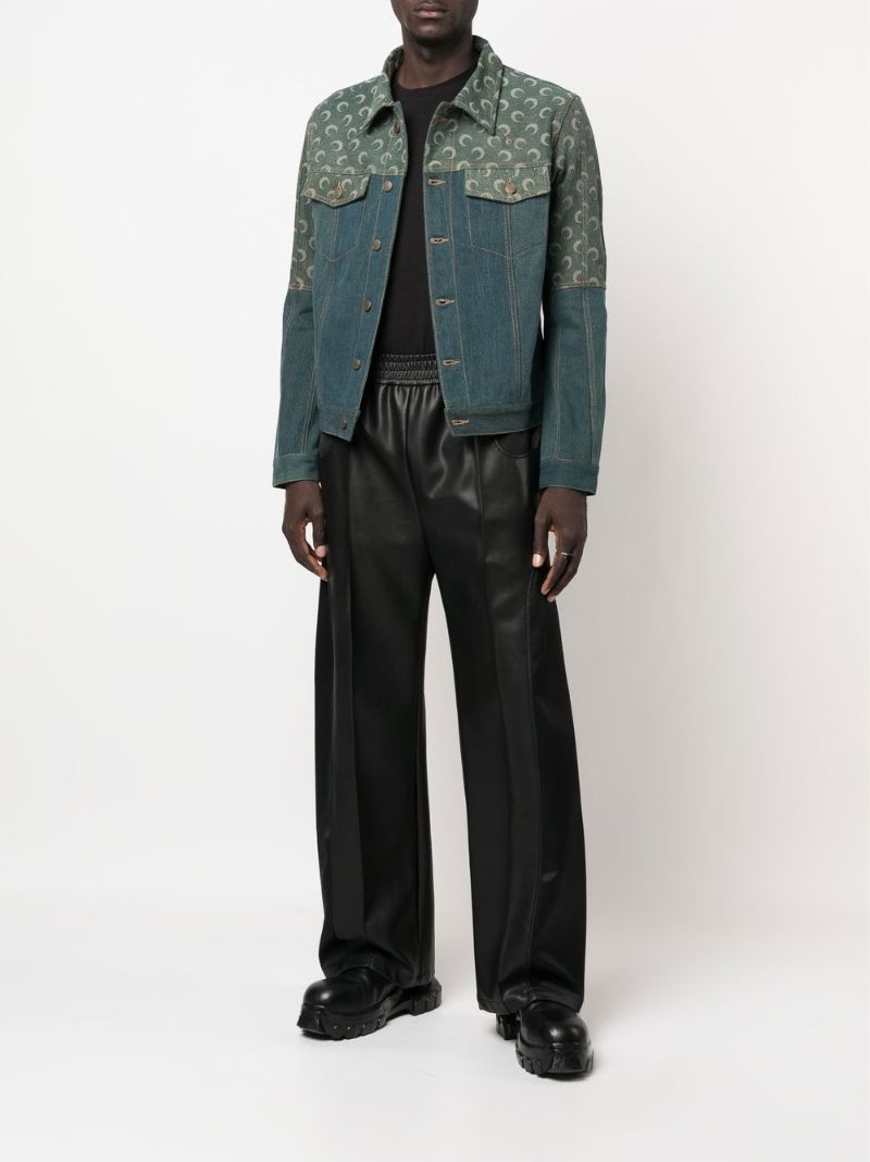 Blue Crescent Moon Denim Jacket
