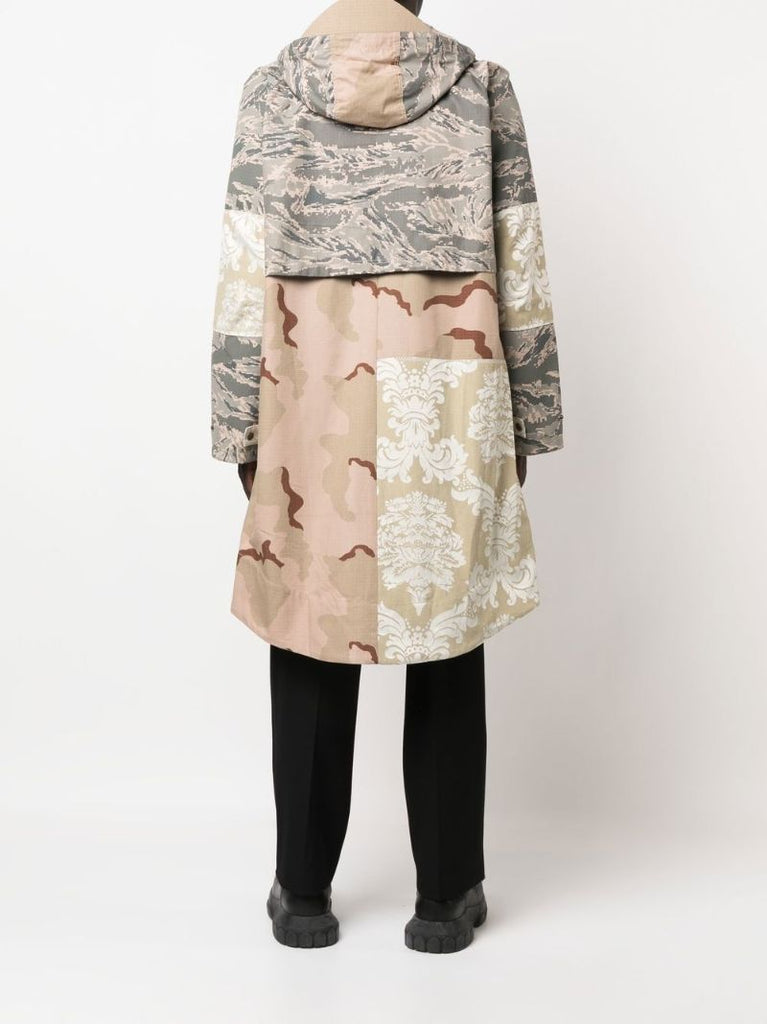 Neutral Desert Damask Camouflage Windbreaker Coat
