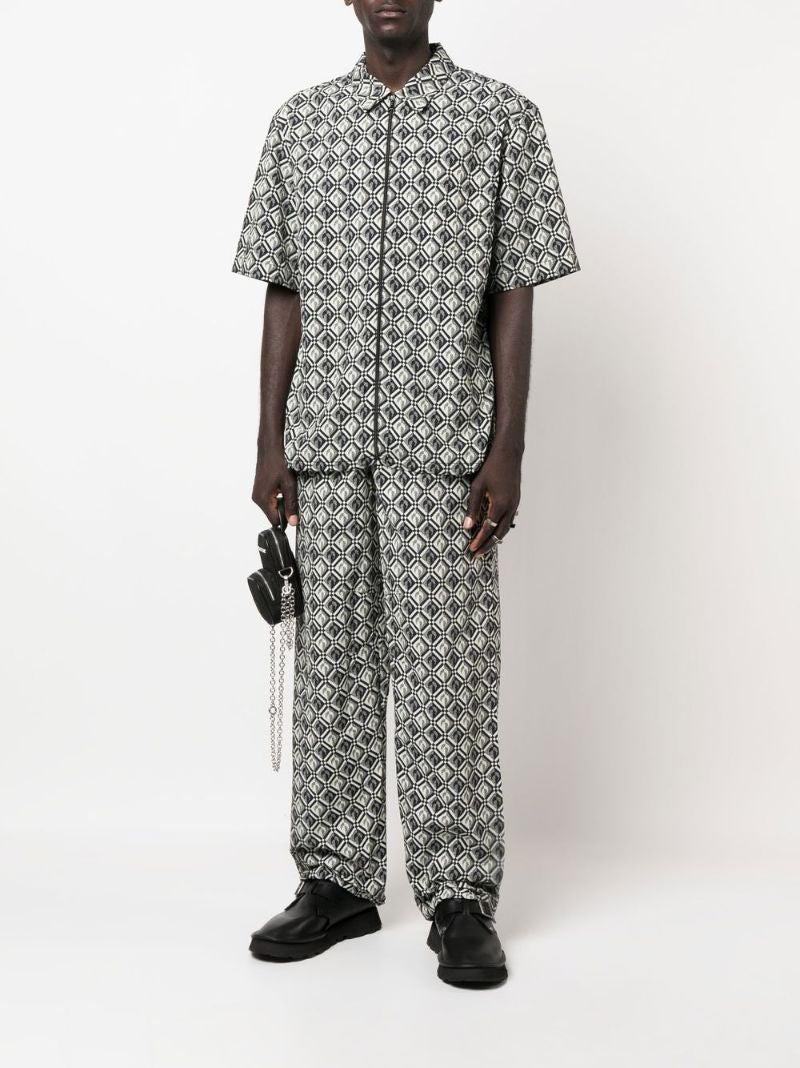 Black Zephyr Diamond Print Moon Shirt