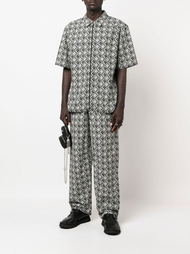 Black Zephyr Diamond Print Moon Shirt