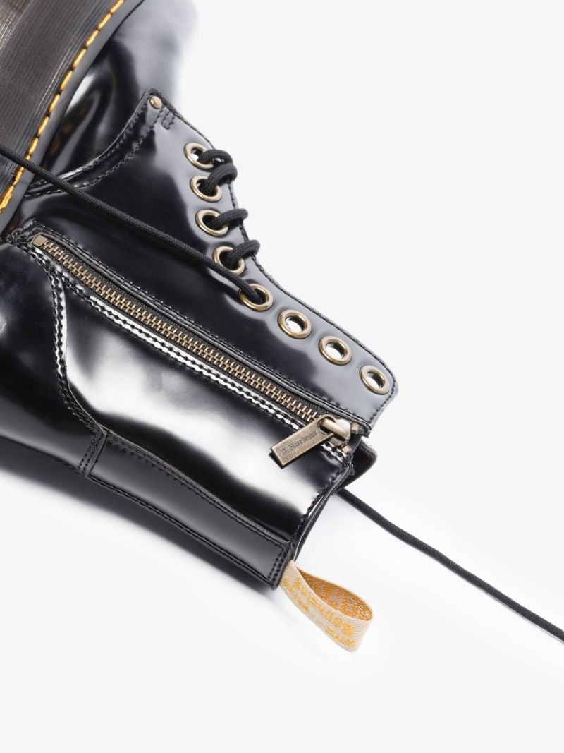 Black Jadon Max Platform Vegan Leather Boots